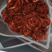 دسته گل پول آرایی باکس گل|گل مصنوعی|همدان, |دیوار