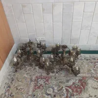 ۲ عدد لوستر ۴ شاخه ۸ شعله|لوستر و چراغ آویز|نجفآباد, گلدشت|دیوار