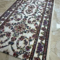 کناره فرش ۷۰۰ شانه گل برجسته/کرم سرمه ای نقرآبی|فرش|قم, نیروگاه|دیوار
