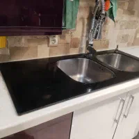 سینک دولگنه شیشه ای