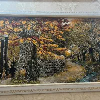 تابلو فرش زیبای پاییزی