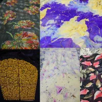 ۴چادر بندری شیک با دو لباس مجلسی و شلوار گلابتونی