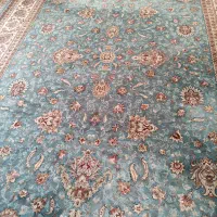 یک جفت فرش 9متری 3000تراکم فیروزه‌ای