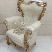 مبل سلطنتی ۷نفره تمام راش درحدنو مدل تاج عروس|مبلمان خانگی و میز عسلی|رشت, آزادگان|دیوار