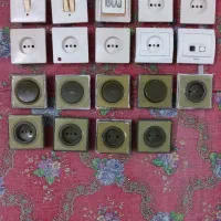 کلید و پریز  ۲۱ عدد دونه ای ۲۰ تومن