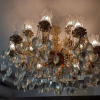 لوستر برنزی اصل ۲۰شعله دوطبقه