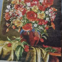 تابلو فرش دست بافت تلفیق ابریشم|تابلو فرش|پردیس, فاز ۴|دیوار