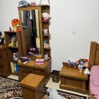 سرویس تخت خواب ۱۲۰ روکش چوب گردو در حد نو|تخت و سرویس خواب|تهران, جوادیه تهرانپارس|دیوار