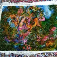 تابلو فرش دست بافت دایره هستی