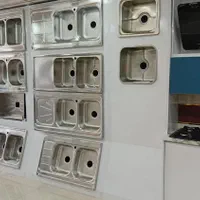 سینک روکار توکار دو قلو دوقلو آبچکان استیل CAN 90|مصالح و تجهیزات ساختمان|قم, نیروگاه|دیوار