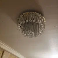 یک جفت لوستر سقفی کریستالی کنترل دار|لوستر و چراغ آویز|تهران, سعادتآباد|دیوار