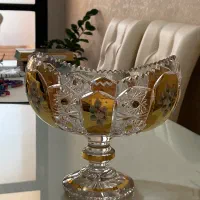 کشکول کریستال طلاکوب چک