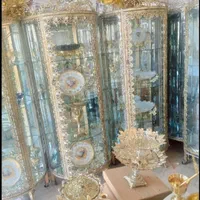 بوفه برنز ۴طبقه ،ارتفاع ۲متر ،برنزی،برنجی