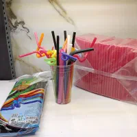 نی یکبارمصرف،نی شیک،آیس،نوشابه فنردار کاوردار