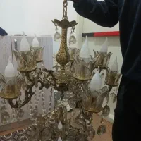 لوستر تمام برنزی سنگین ۱۰شعله