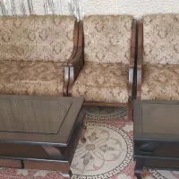 یک دست مبل پارچه عوض شده