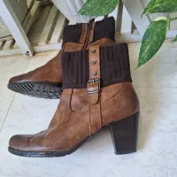 نیم بوت چرم زنانه سایز 40|کیف، کفش، کمربند|سنندج, |دیوار