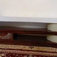 میز تلویزیون چراغ دار (جنس های گلاس)