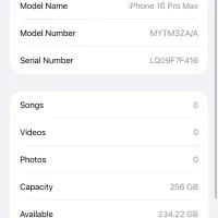 ایفون ۱۶ پرو مکس شرکتی iphone 16 pro max zaa|موبایل|تهران, درختی|دیوار