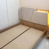 تختخواب چوبی 2 نفره ابعاد 160*200|تخت و سرویس خواب|کاشان, کوچه باسکول|دیوار