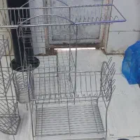 سبد فلزی ابکش سیل زمینی پیاز حمام جا لیوانی