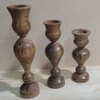 شمعدان چوبی