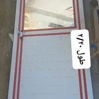 دو عدد درب آلومینیومی با چارچوب