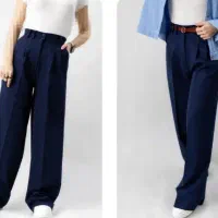 شلوار پارچه ای سورمه ای