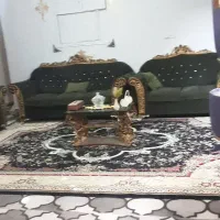 مبل سبز طلایی