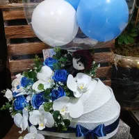 باکس گل مصنوعی گهواره ای نوزاد