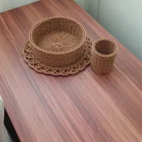 بافت سبدهای حصیری|ظروف سرو و پذیرایی|شهرکرد, |دیوار