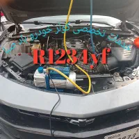 شارژ گاز کولر خودرو ماشین سیار در محل نشت یابی