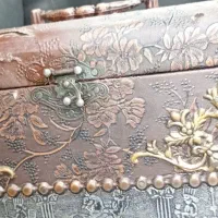 جعبه قلم زنی خاتم کاردست
