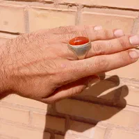 انگشتر قدمت دار سنگین و بزرگ عقیق|جواهرات|دزفول, |دیوار