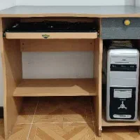 میز کامپیوتر طوسی