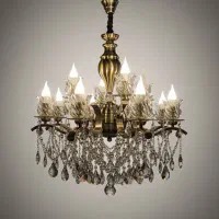 لوستر ۱۲ شعله ماربل