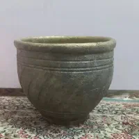 سه عدد گلدان سفالی