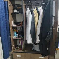کمد دراور لباس و کتابخانه دو در