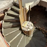 ساخت استخر،تاسیسات،پله گرد