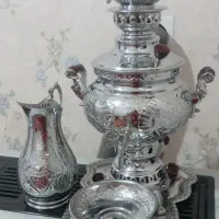 سماورسرویس کامل کنده کاری شده بانوفرقی نداره