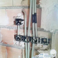 سیم کشی ساختمان و اتصالات کلی خرده کاری و دورببن