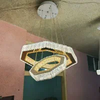 لوستر مربع چهارتایی گوشه خم|لوستر و چراغ آویز|تبریز, |دیوار