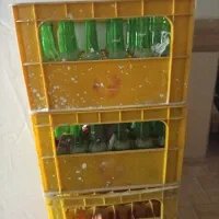 صندوق نوشابه با شیشه