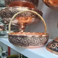 سبد میوه شکلات اجیل شیرینی مسی