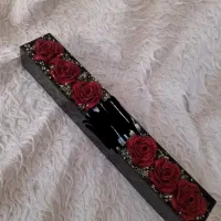 باکس گل رز روبانی