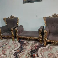 مبل هفت نفره با سه عدد میز عسلی|مبلمان خانگی و میز عسلی|ری, شهید بهشتی|دیوار