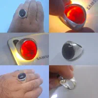 عقیق یمنی کرزی ملکی بطن دو طرف مصور بی نظیر
