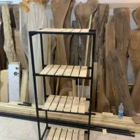 استند چوب و فلز