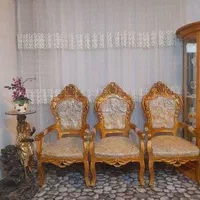 مبل سلطنتی چوب راش ۹نفره منبت کاری شده