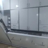 تخت‌تاشو مدل افقی و عمودی دیواری کم جا مدرن